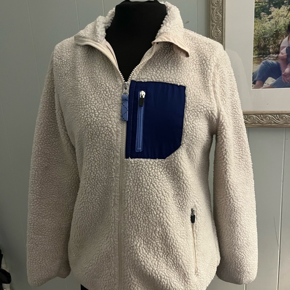 Old Navy Sherpa Jacket with Navy Pocket